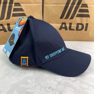 Aldi Baseball Cap from the 2023 Aldi Gear Collection Navy My Shopping Hat NWT